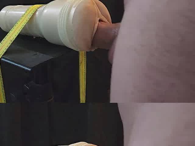 Banging my fleshlight and giving it a precious Creampie