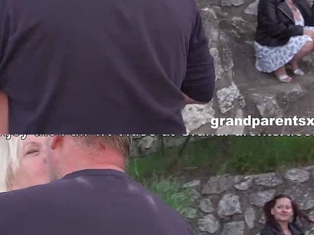 From The Streets To The Sheets! Cutie Catches Old Couple Fucking By