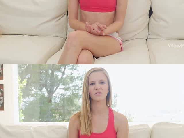 Rachel James purrs with seductive teen passion in POV