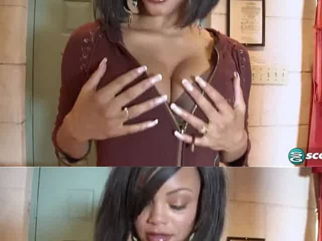 Teen Lavish Styles gives a hand job in a bathtub