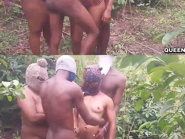 Real outdoor sex party