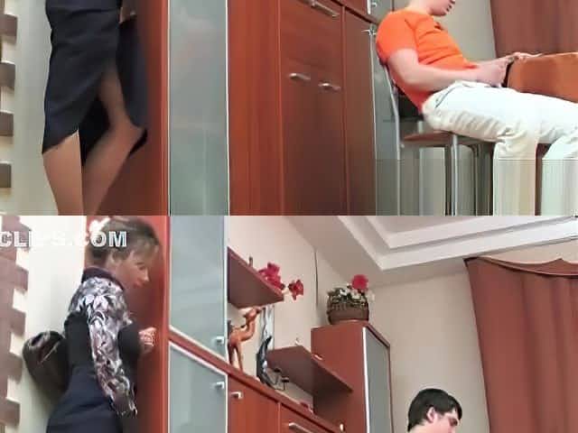 Russian Mom Caught Her Son Masterbating