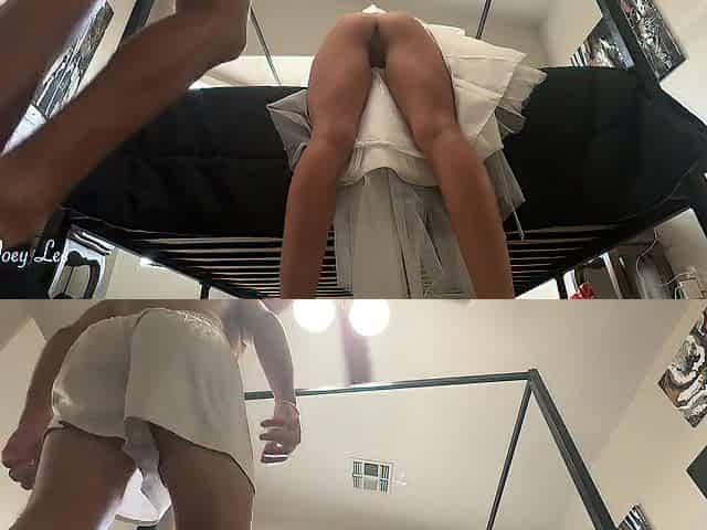 Intensive Anal on Our Anniversary - We Got Cum All Over My Wedding Costume! Mav & Joey Lee
