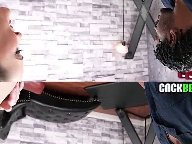 Abased Cuck Watches Wife Bang Ebony Plumber