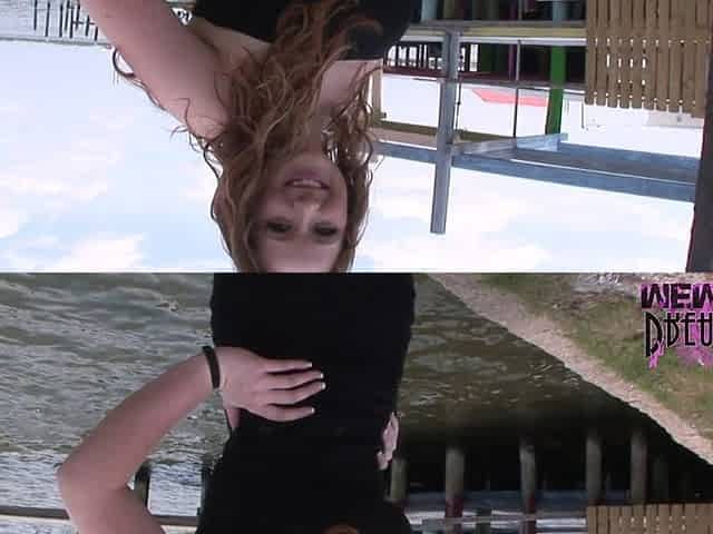 Kelsey Flashes Her Big Natural Tits and Hot Pussy in Tampa