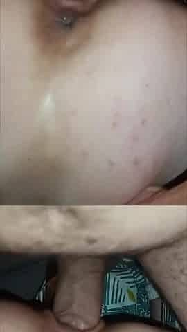 Doggy Style Vaginal Couple Anal Creampie