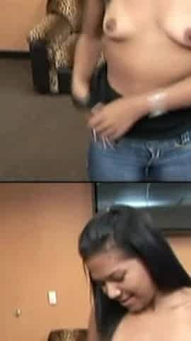 This Cute Latina Wants to Be Fucked by an Older Dude and Takes His Cumshot