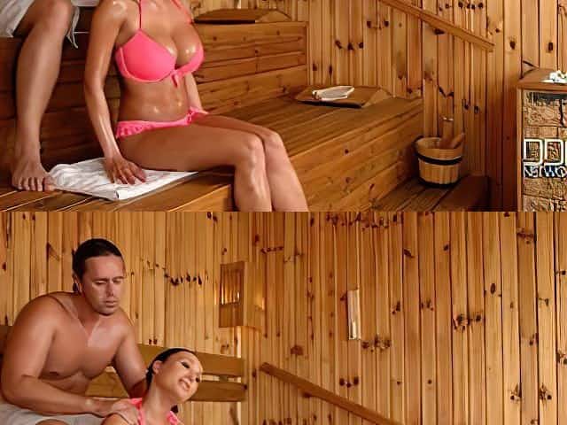 Slovak Babe Pattty Michova Fucks in Sauna