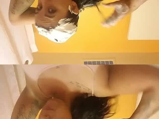 Shaving cream on face. A joy custom I did with real reaction