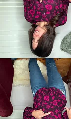 Cute amateur brunette naughty in solo jerking show on camera