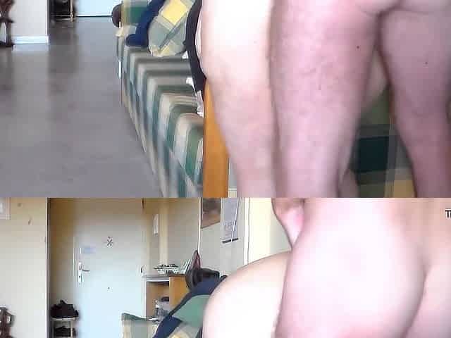 Jen is getting screwed in the booty in doggy