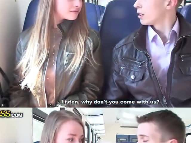 Hot pick up girl Hanna from the train
