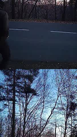 Amateur Night Exhibitionist - Caught Stroking by Evening Jogger
