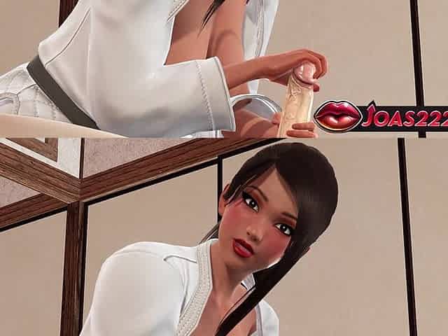 Hot Trainer Jamila in Tatami Room 3D Hentai - Dick Glans Caresses, Titjob Teasing for Big Dick, Deepthroat Mouth Fuck Cumshot