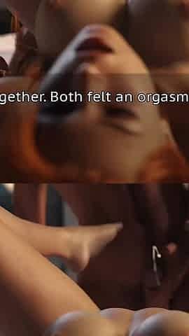 The Stepmother Is Having Fun on the Bed with a Man
