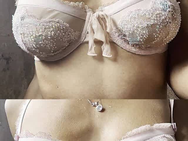 Soaked vs. Dry Victoria's Secret Brassiere Try On.
