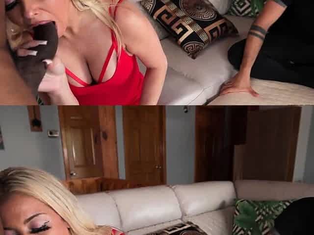 Blonde Unsatisfied Wife Alana Luv Cuckold Husband With BBC
