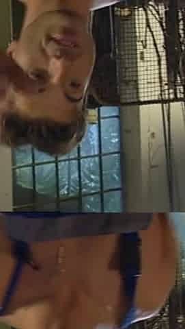 Thick Load Shot on Open Mouth and Tongue