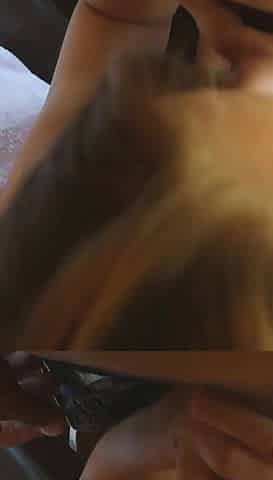 Cute little stepsis rides her stepbrother's big fat cock