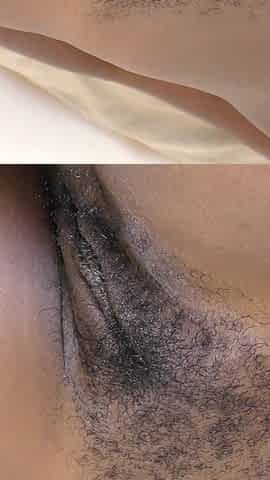 Beautiful Short-haired Black Pussy Creampied