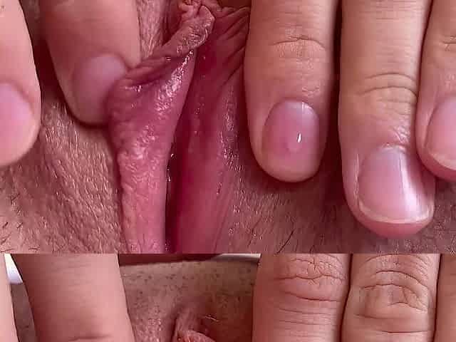 Zoomed pink taut and soaked twat fingering. Virgin gal masturbate