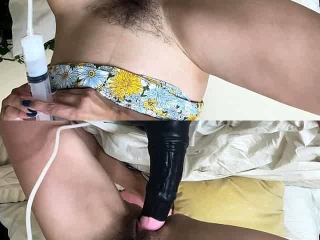 Close up amateur beauty uses her toy to masturbates