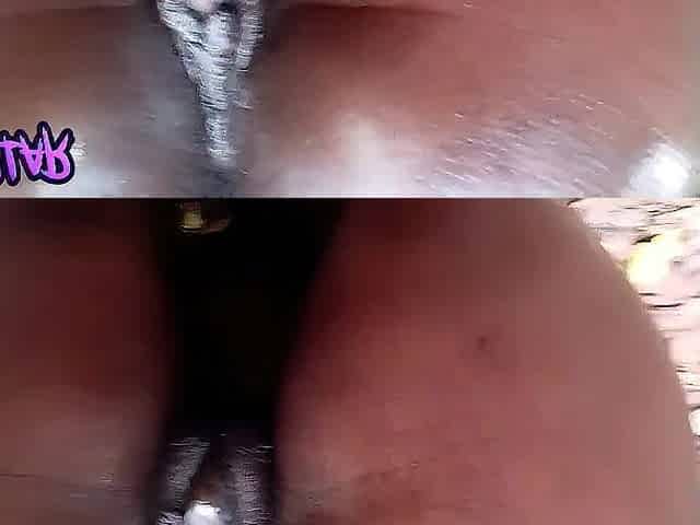 I couldn't resist plunging into her, enchanted by the allure of her oiled butt in the centre of nature