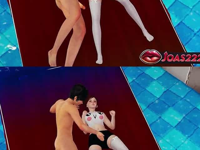 Ashe the Hot Redhead in a Pool Wet Pussy Fingering, Licking Her Pussy in Water with Moans