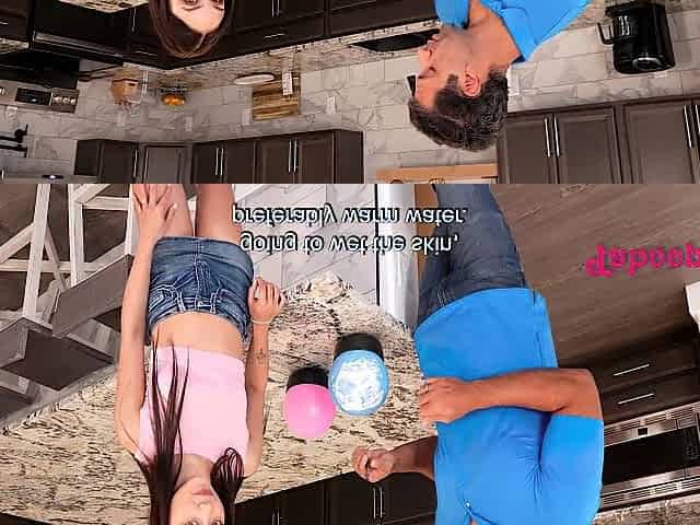 Reluctant stepDad Shows Teen How To Shave Her Snatch