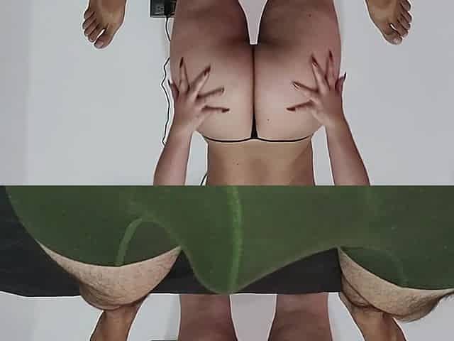 My Stepsister's Big Juicy Ass Rides My Hard Cock and Squeezes All My Milk Out of Me - Cowgirl