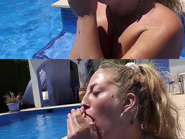Venom Amd Elian Hawt Fuks in the Pool.