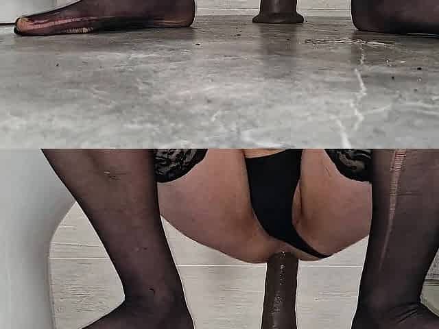 Sissy riding sex tool hard and squirting home alone