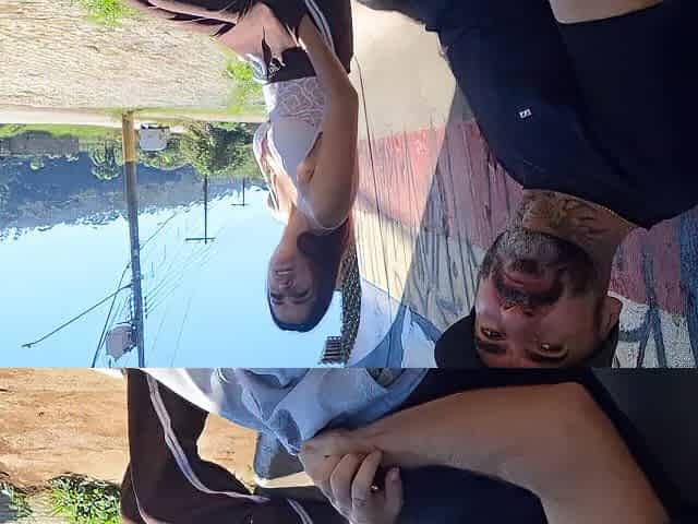 Masturbating to a redhead outdoors!