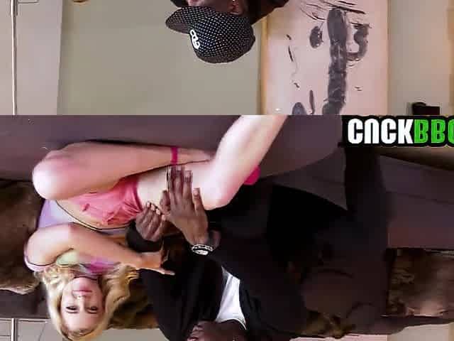 Pitiful Cuck See Girlfriend Three-some Banged By Large Ebony Weenies