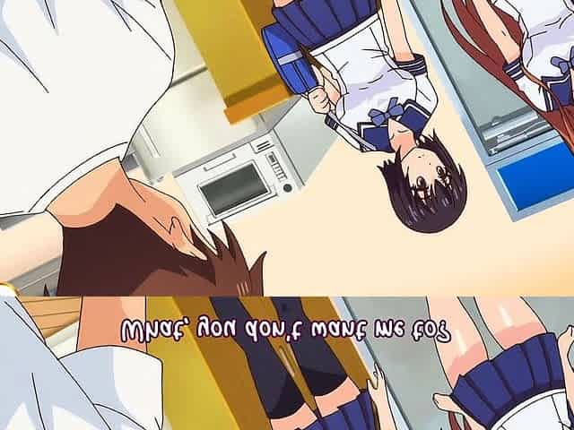 Anime beauty takes hard cock before breakfast in her kitchen