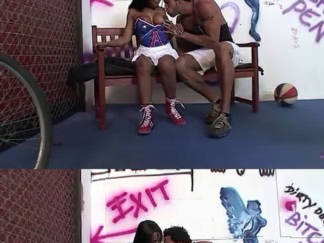 Playing around with her hung dong ally leads to some serious screwing for this cheerleader