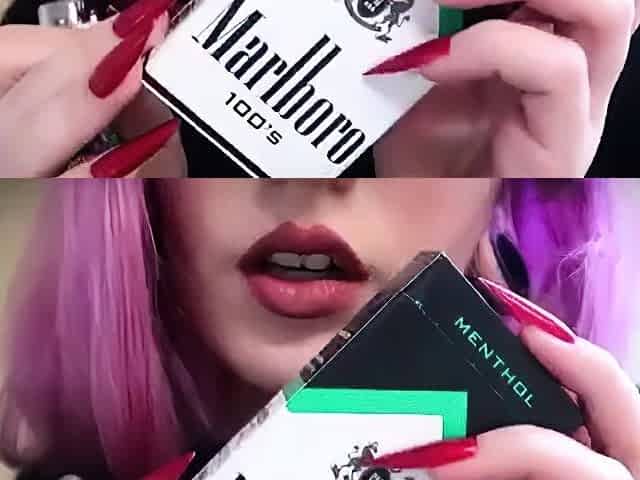 Nasty Teen Smokes & Show Her Big Tits