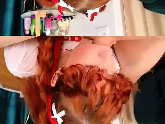 Amateur blonde teen sucks dick in hot pov blowjob sex tape