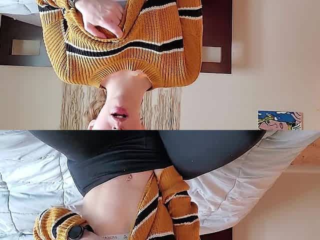 Stripping without School Cloths to Masturbate
