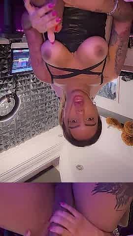 Intensive Masturbation with My Large Knob in My Vagina! A lot of Cum.