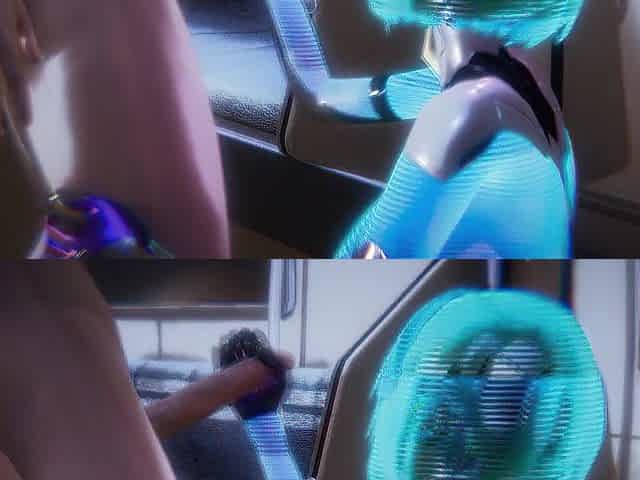 Cyberpunk - Sex with Holographic beauty - CG Porn