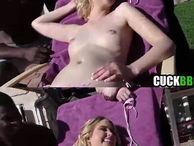 Cuck BF Watching Girlfriend Booty Drilled By Ebony Bulls