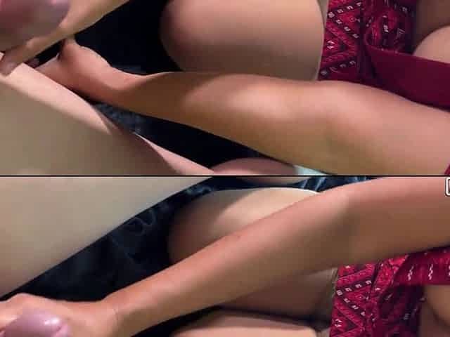 Having sex with a Thai Oriental masseuse. dick massage previous to. cum on boobs.