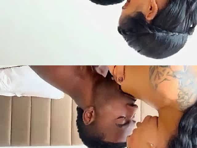 Well-endowed ebony dude bangs sexually excited married woman