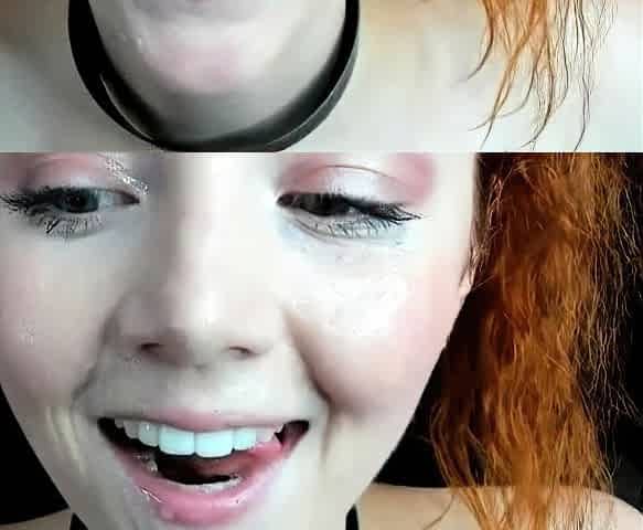 Busty Canadian MILF Drinks Her Own Milk on Webcam