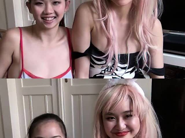 Japanese cosplay girl fucks and gets sloppy facial
