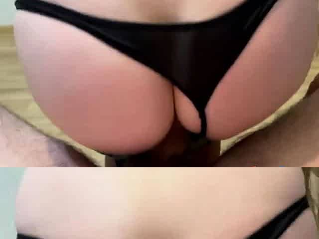 Big-Ass Teen Rides Cock in Amateur Compilation