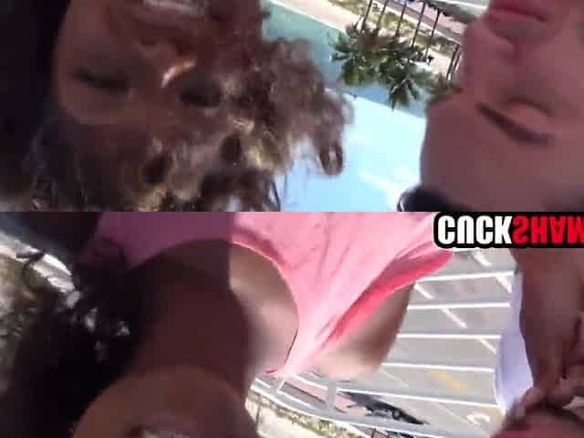 Black wife records a porn movie with stranger for cuckold spouse