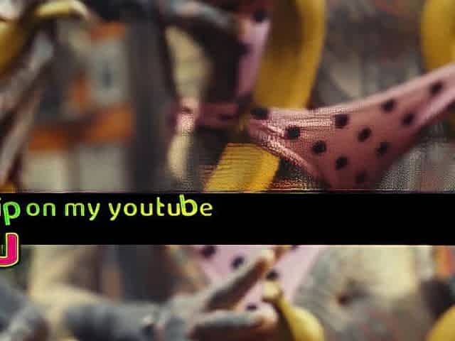 BANANA ASMR - FREE Youtube channel + Film by: Lily Lu / Model: Anuskatzz + Em / Tattoo ink SFW