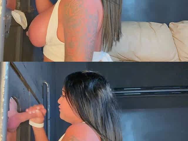 Maya Lynn Devours Cock at Gloryhole